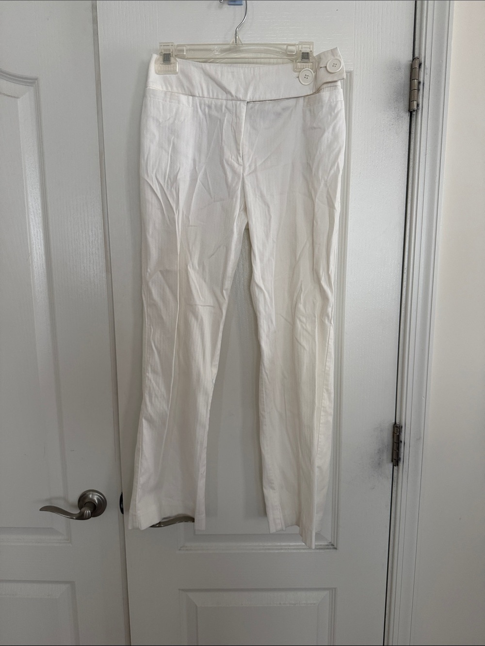 Nine & Co. White Straight Leg Pants